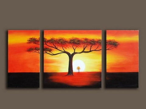 Tree Painting, Wall Art, Tree of Life Painting, Canvas Painting, Extra Large Painting, 3 Piece Canvas Art, Huge Wall Art-artworkcanvas