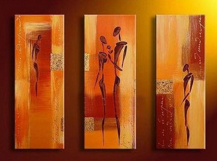 Large Painting, Abtract Figure Art, Bedroom Wall Art, Canvas Painting, Abstract Art, Abstract Painting, Acrylic Art, 3 Piece Wall Art, Canvas Art-artworkcanvas