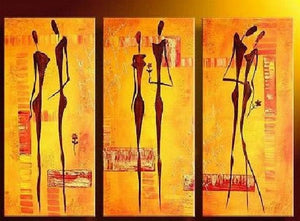 Modern Wall Painting, Abtract Figure Art, Bedroom Wall Art Paintings, Abstract Canvas Painting, Acrylic Art Painting, Simple Modern Art, 3 Piece Wall Art-artworkcanvas
