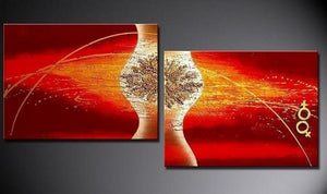 Large Art, Abstract Painting, Red Art, Canvas Painting, Abstract Art, Wall Art, Wall Hanging, Bedroom Wall Art, Modern Art, Hand Painted Art-artworkcanvas