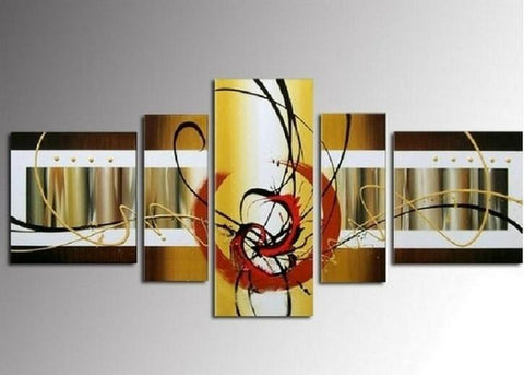Canvas Painting, Hand Painted Art, Wall Painting, Large Wall Art, Abstract Painting, Canvas Art Painting, Huge Wall Art, Acrylic Art, 5 Piece-artworkcanvas