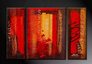 Abstract Art, Red Abstract Painting, Bedroom Wall Art, Large Painting, Living Room Wall Art, Modern Art, Large Wall Art, Abstract Painting, Art on Canvas-artworkcanvas