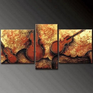Extra Large Painting, Abstract Painting, Living Room Violin Wall Art, Modern Art, Acrylic Art, Painting for Sale-artworkcanvas