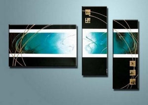Abstract Modern Art, Contemporary Canvas Paintings, Bedroom Wall Art Paintings, Modern Canvas Painting, Blue Abstract Painting-artworkcanvas