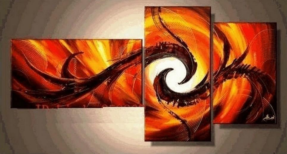 Contemporary Art, Abstract Modern Art, Red Abstract Lines, Wall Art, Modern Art, Canvas Painting-artworkcanvas