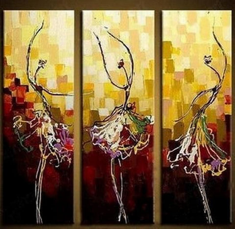 Painting on Sale, Canvas Art, Ballet Dancer Art, Abstract Art Painting, Dining Room Wall Art, Art on Canvas, Modern Art, Contemporary Art-artworkcanvas