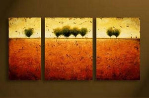3 Piece Acrylic Painting, Tree of Life Painting, Buy Art Online, Landscape Painting on Canvas, Landscape Painting for Bedroom-artworkcanvas