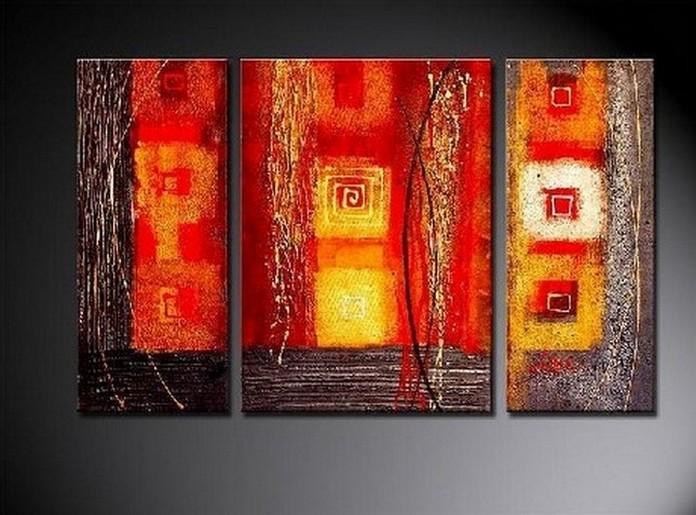 Red Abstract Painting, Bedroom Wall Art, Large Painting, Living Room Wall Art, Modern Art, Abstract Painting, Art on Canvas-artworkcanvas