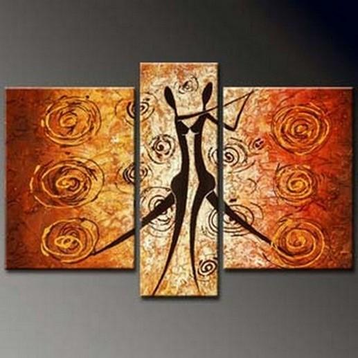 Dancing Figure Abstract Painting, Bedroom Wall Art, Large Painting, Living Room Wall Art, Large Abstract Painting, Art on Canvas-artworkcanvas