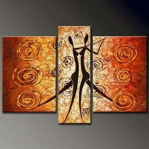 Dancing Figure Abstract Painting, Bedroom Wall Art, Large Painting, Living Room Wall Art, Large Abstract Painting, Art on Canvas-artworkcanvas