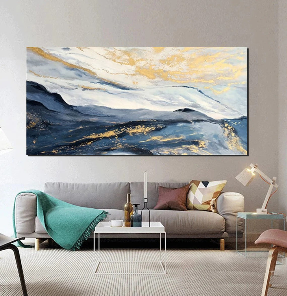 Large Painting on Canvas, Living Room Wall Art Paintings, Acrylic
