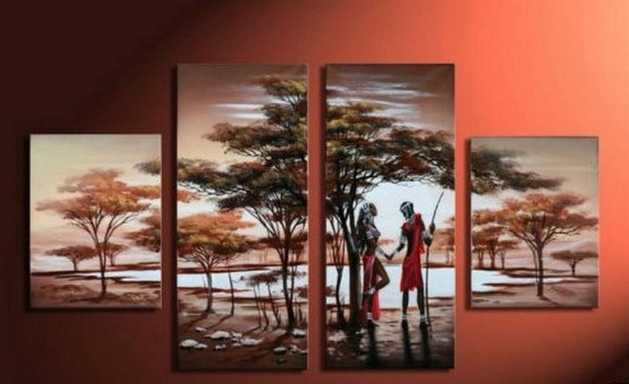 Landscape Painting, Extra Large Painting, African Painting, Abstract Art, Living Room Wall Art, Extra Large Wall Art, Contemporary Art-artworkcanvas