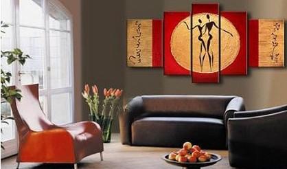 Wall Art, Dancing Figure Painting, Modern Art, Canvas Art, 5 Piece Canvas Art, Abstract Art, Canvas Painting, Art Painting, Contemporary Art-artworkcanvas