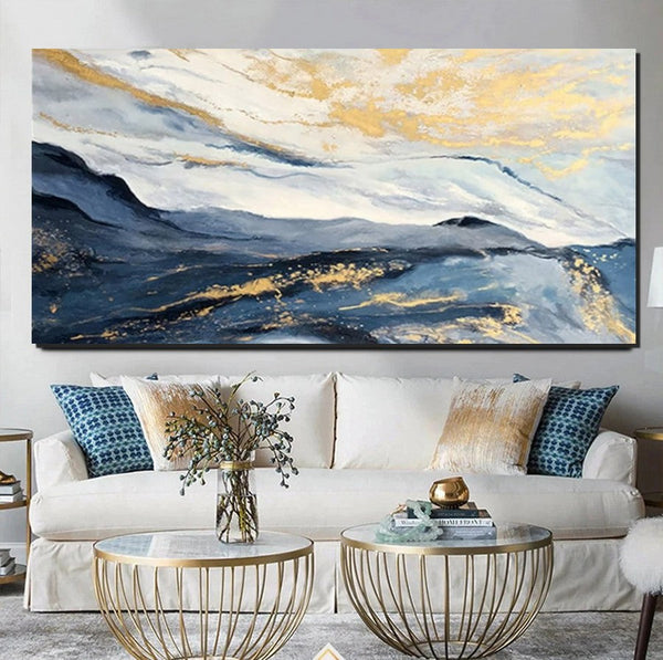 Large Painting on Canvas, Living Room Wall Art Paintings, Acrylic Abstract Painting Behind Couch, Buy Paintings Online, Simple Acrylic Painting Ideas-artworkcanvas