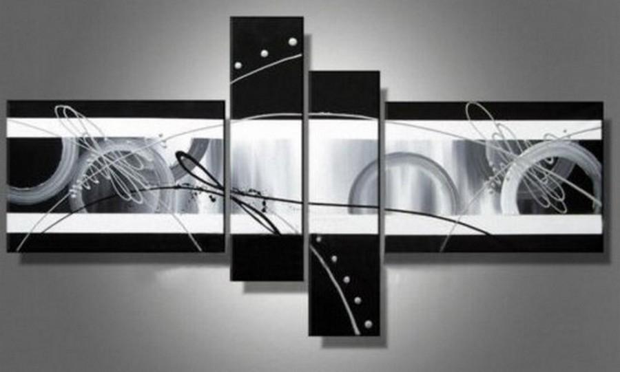 Abstract Lines Painting, Acrylic Abstract Painting, 4 Panel Wall Art Paintings, Canvas Painting, Living Room Modern Paintings, Hand Painted Art, Group Art-artworkcanvas