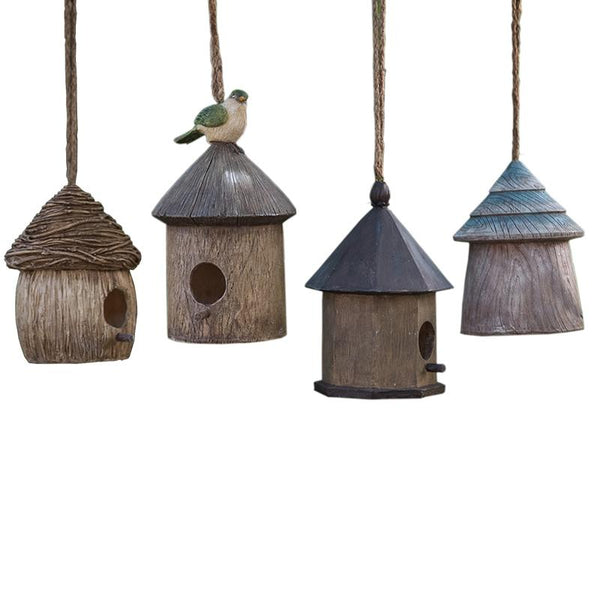Resin Bird Nest for Garden Ornament, Bird House in the Garden, Lovely Birds House, Outdoor Decoration Ideas, Garden Ideas-artworkcanvas