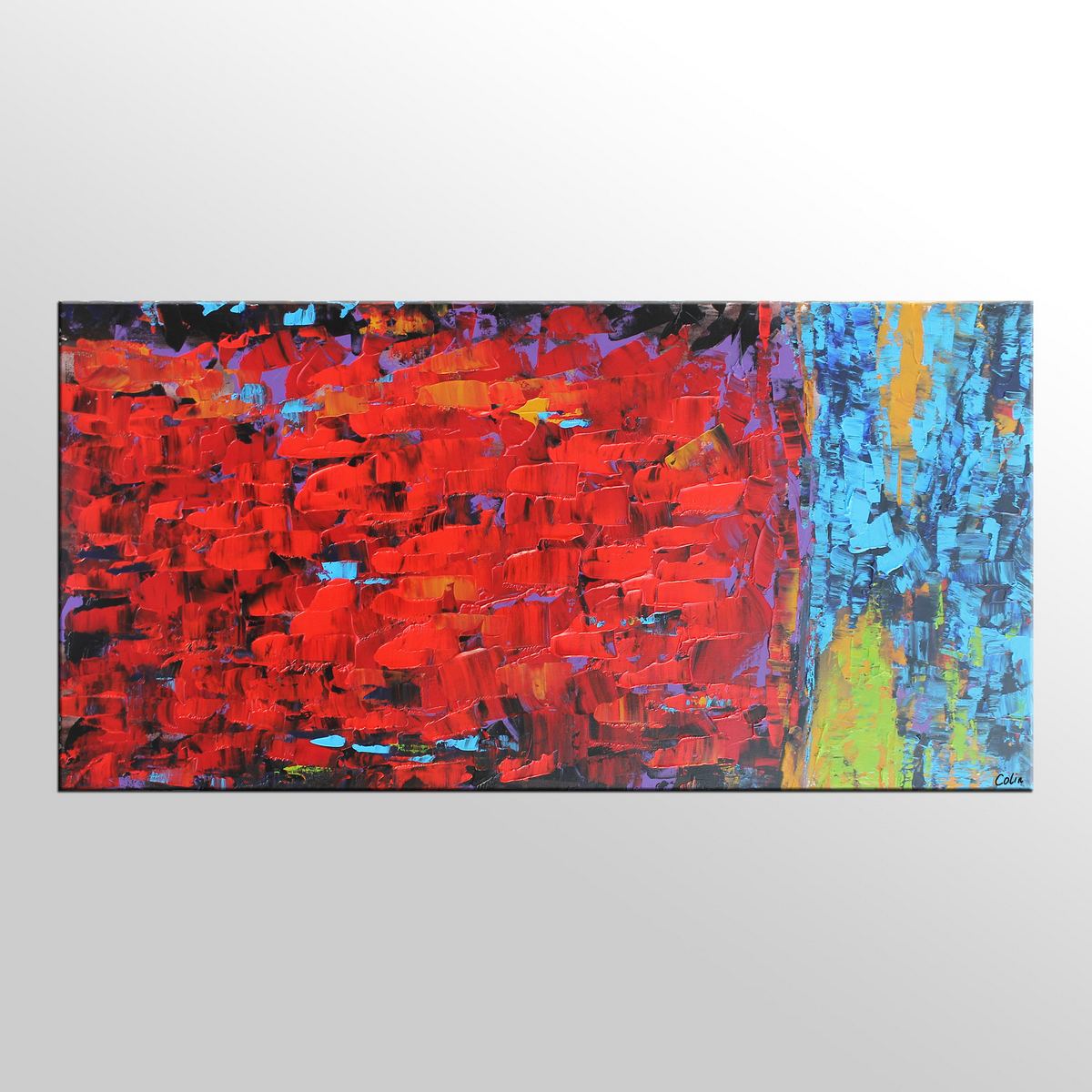 Custom Acrylic Art Painting, Large Canvas Art, Abstract Painting for Sale, Bedroom Canvas Art-artworkcanvas