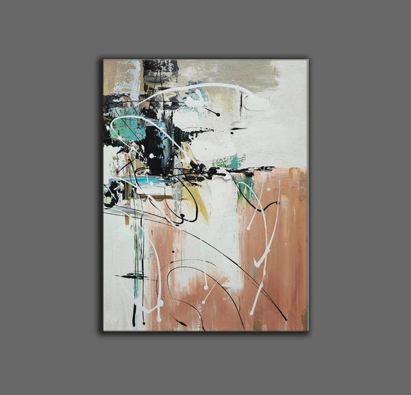 Living Room Wall Art Painting, Extra Large Acrylic Painting, Simple Modern Art, Modern Contemporary Abstract Artwork-artworkcanvas