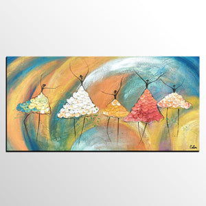 Canvas Paintings for Bedroom, Ballet Dancer Painting, Simple Wall Art Painting, Abstract Canvas Painting, Abstract Wall Art Paintings, Large Painting for Sale-artworkcanvas