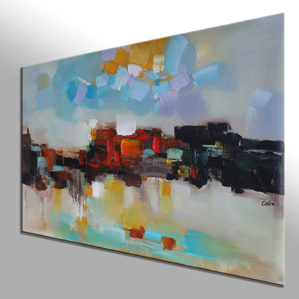 Abstract Oil Painting, Custom Abstract Artwork on Canvas, Abstract Painting for Living Room, Canvas Painting for Sale-artworkcanvas