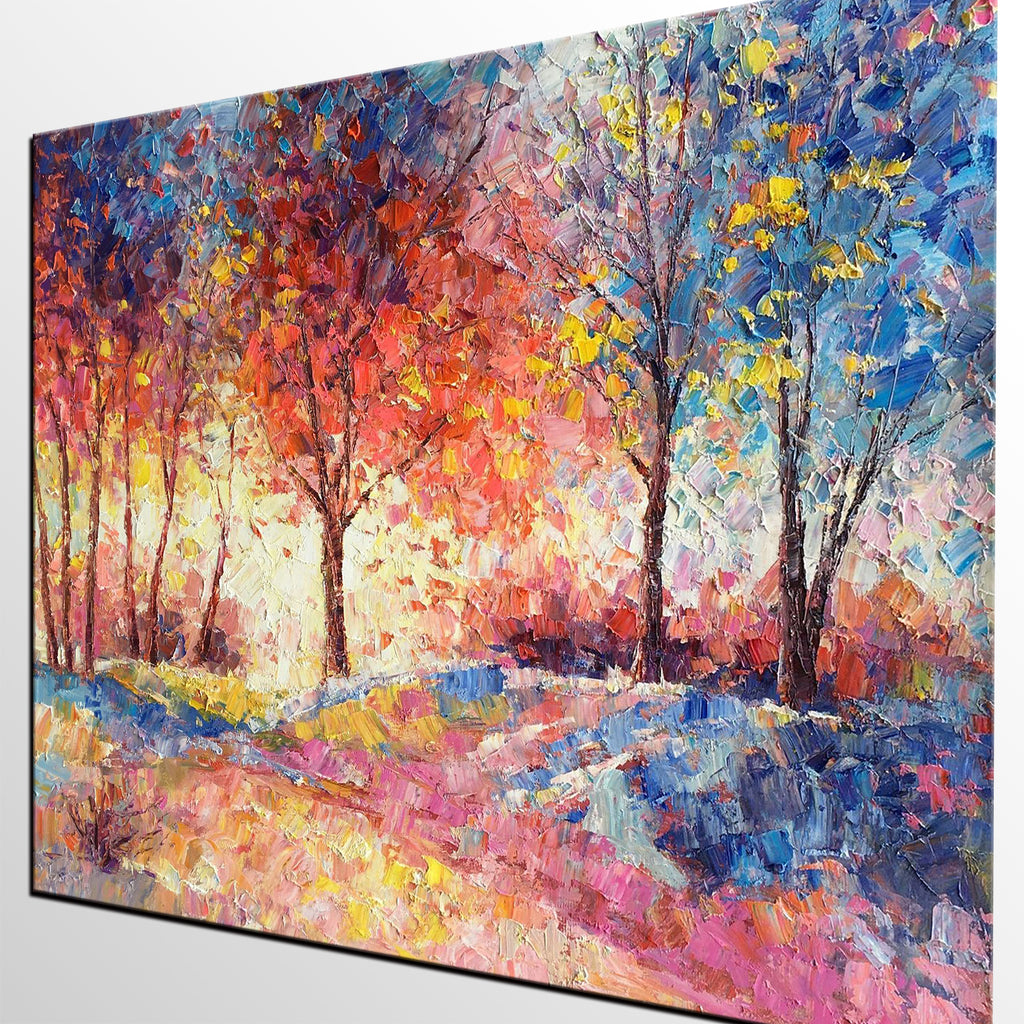 Autumn Tree Painting, Autumn Paintings, Original Landscape Oil Paintin – Art  Painting Canvas