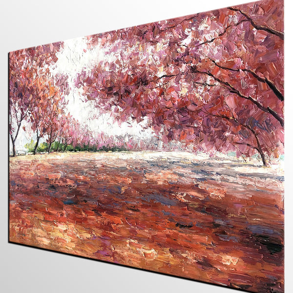 Landscape Painting, Canvas Painting, Modern Art, Oil Painting, Autumn Forest Painting-artworkcanvas