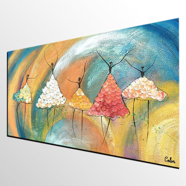 Canvas Paintings for Bedroom, Ballet Dancer Painting, Simple Wall Art Painting, Abstract Canvas Painting, Abstract Wall Art Paintings, Large Painting for Sale-artworkcanvas