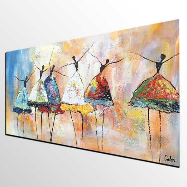 Acrylic Canvas Painting, Ballet Dancer Painting, Wall Art Paintings, Abstract Painting for Living Room, Custom Abstract Painting, Buy Art Online-artworkcanvas