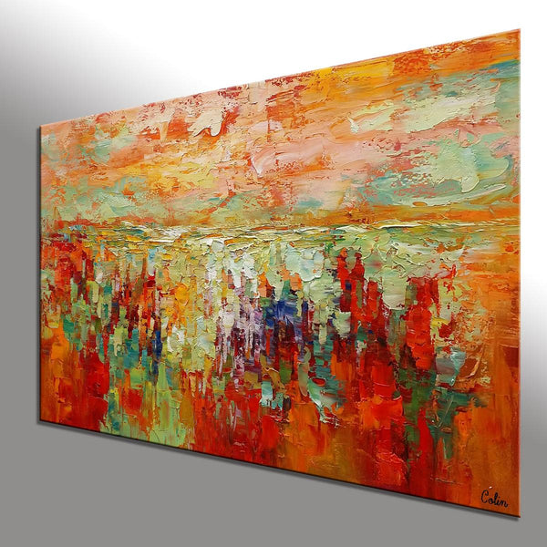 Custom Abstract Artwork, Canvas Painting, Abstract Landscape Painting, Modern Art Painting-artworkcanvas