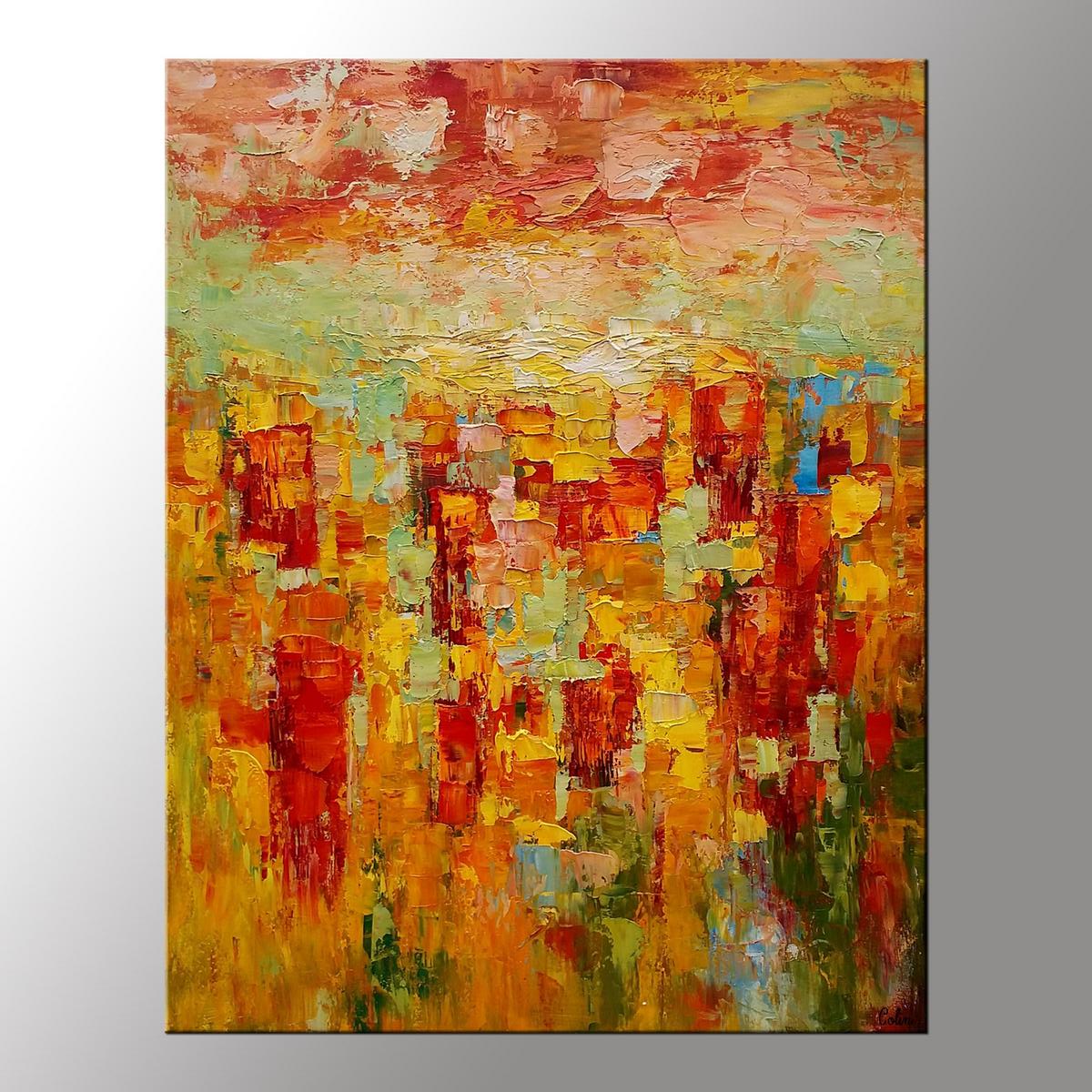 Abstract Acrylic Paintings, Abstract Painting for Living Room, Simple Modern Paintings, Custom Abstract Art Painting-artworkcanvas