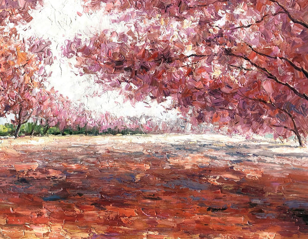 Landscape Painting, Canvas Painting, Modern Art, Oil Painting, Autumn Forest Painting-artworkcanvas