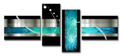 Abstract Painting on Canvas, Extra Large Painting, Simple Abstract Art, Black and Blue Paintings, Living Room Wall Art Ideas, Large Modern Paintings-artworkcanvas