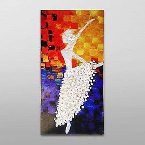 Bedroom Wall Art, Abstract Art, Modern Art, Ballet Dancer Painting, Art for Sale-artworkcanvas