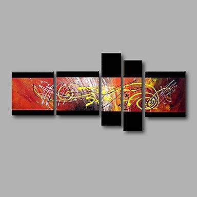 Canvas Painting, Group Painting, Large Wall Art, Abstract Painting, Huge Wall Art, Acrylic Art, Abstract Art, 5 Piece Wall Painting-artworkcanvas