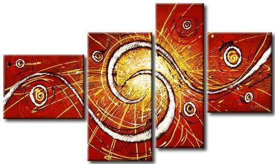 Red Abstract Painting, Living Room Wall Art Paintings, Extra Large Painting on Canvas, Hand Painted Wall Art-artworkcanvas