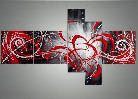 Hand Painted Canvas Art, Multiple Canvas Painting, Living Room Modern Painting, Abstract Painting on Canvas, Huge Wall Art Paintings-artworkcanvas