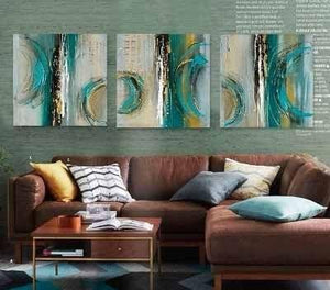 Simple Abstract Art Paintings, Large Acrylic Painting for Living Room, Modern Wall Art Paintings, 3 Piece Paintings-artworkcanvas