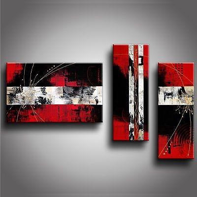 Contemporary Art, Abstract Modern Art, Bedroom Wall Art, Red Canvas Art, Canvas Painting-artworkcanvas