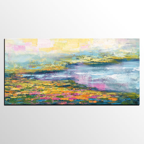 Large Canvas Art, Abstract Landscape Art, Abstract Painting for Sale, Acrylic Painting-artworkcanvas