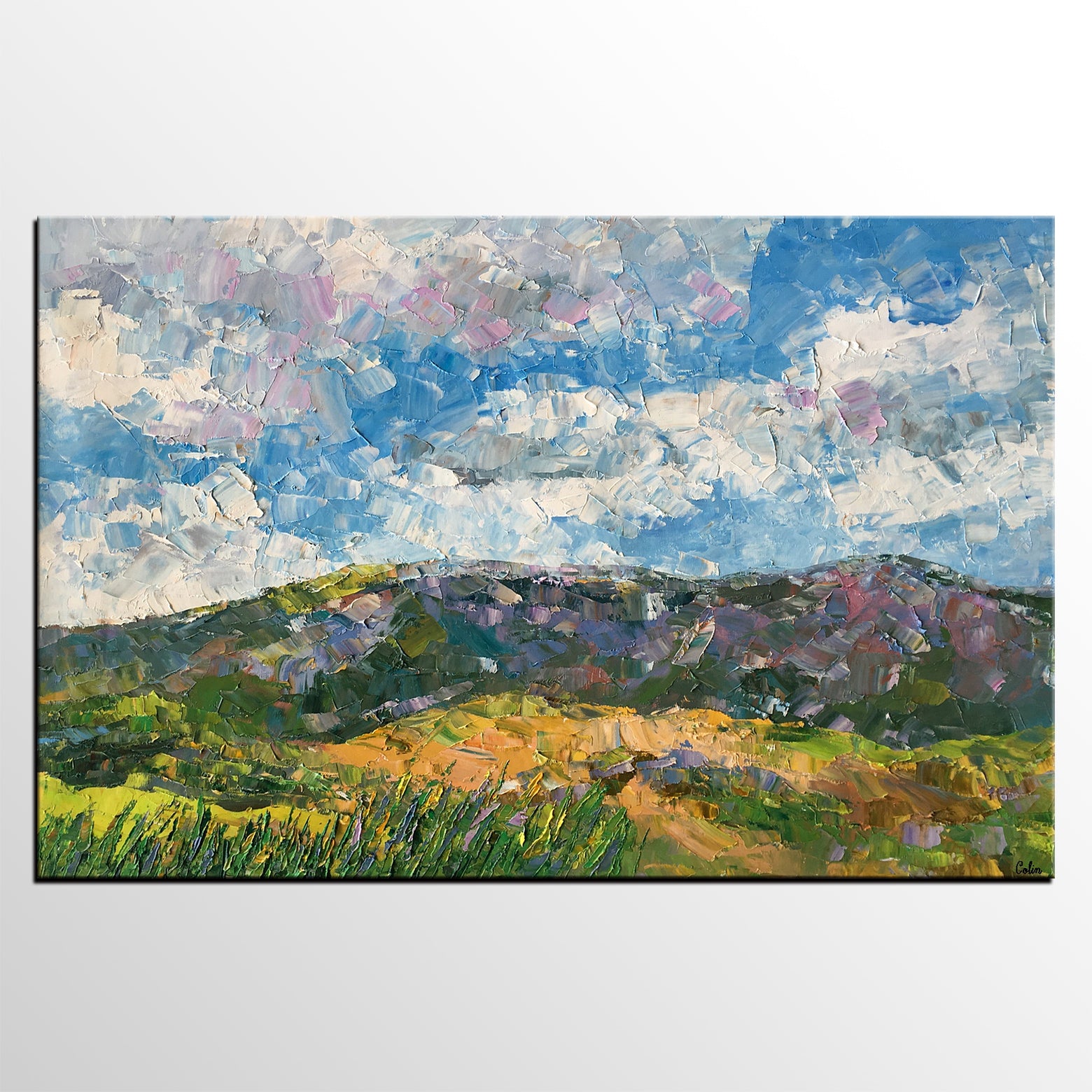 Oil Painting, Original Painting, Large Wall Art, Abstract Landscape Painting, Abstract Art, Canvas Art, Wall Art, Artwork-artworkcanvas