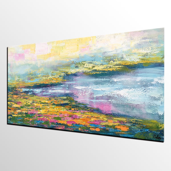 Large Canvas Art, Abstract Landscape Art, Abstract Painting for Sale, Acrylic Painting-artworkcanvas