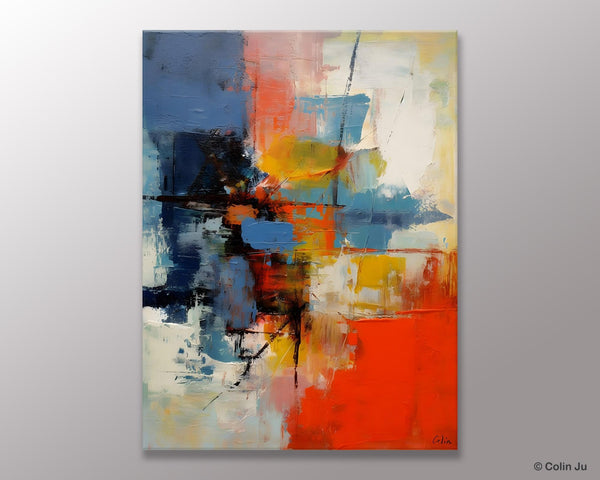 Simple Painting Ideas for Living Room, Acrylic Painting on Canvas, Original Hand Painted Art, Buy Paintings Online, Oversized Canvas Paintings-artworkcanvas