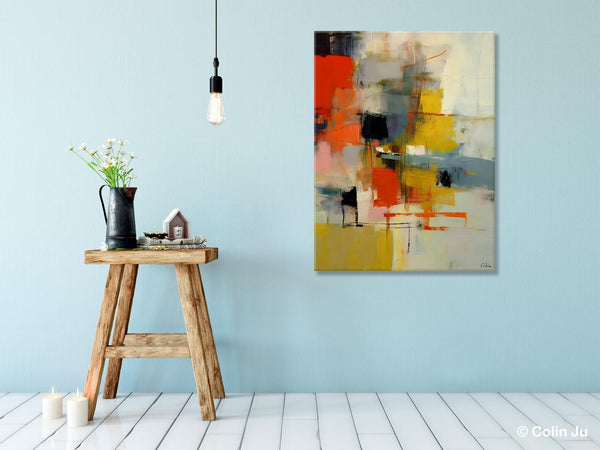 Bedroom Wall Art Ideas, Abstract Canvas Painting, Acrylic Canvas Paintings for Dining Room, Simple Wall Art Ideas, Original Contemporary Paintings-artworkcanvas