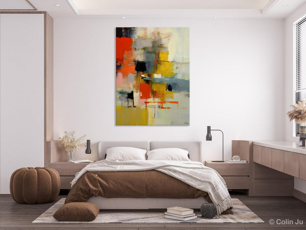 Bedroom Wall Art Ideas, Abstract Canvas Painting, Acrylic Canvas Paintings for Dining Room, Simple Wall Art Ideas, Original Contemporary Paintings-artworkcanvas