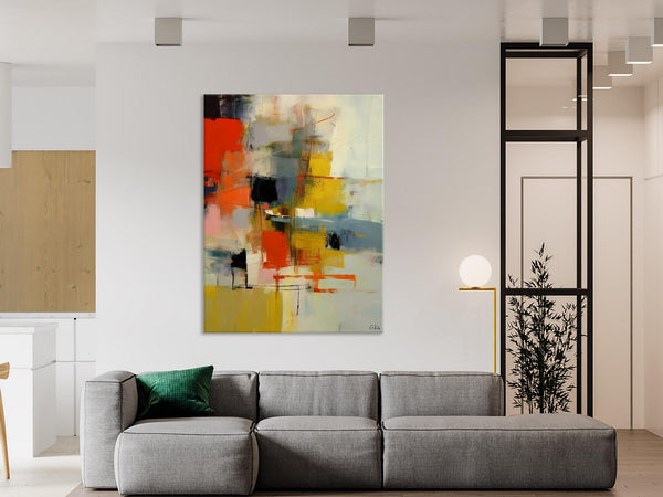Bedroom Wall Art Ideas, Abstract Canvas Painting, Acrylic Canvas Paintings for Dining Room, Simple Wall Art Ideas, Original Contemporary Paintings-artworkcanvas