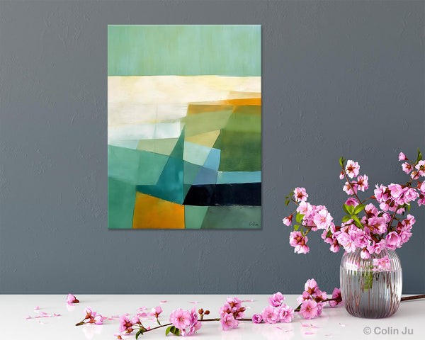 Dining Room Wall Art Ideas, Abstract Modern Painting, Acrylic Canvas Paintings, Original Geometric Canvas Art, Contemporary Art Painting-artworkcanvas