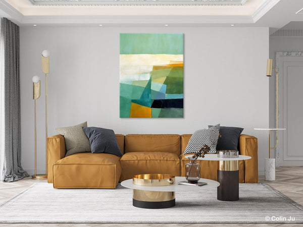 Dining Room Wall Art Ideas, Abstract Modern Painting, Acrylic Canvas Paintings, Original Geometric Canvas Art, Contemporary Art Painting-artworkcanvas