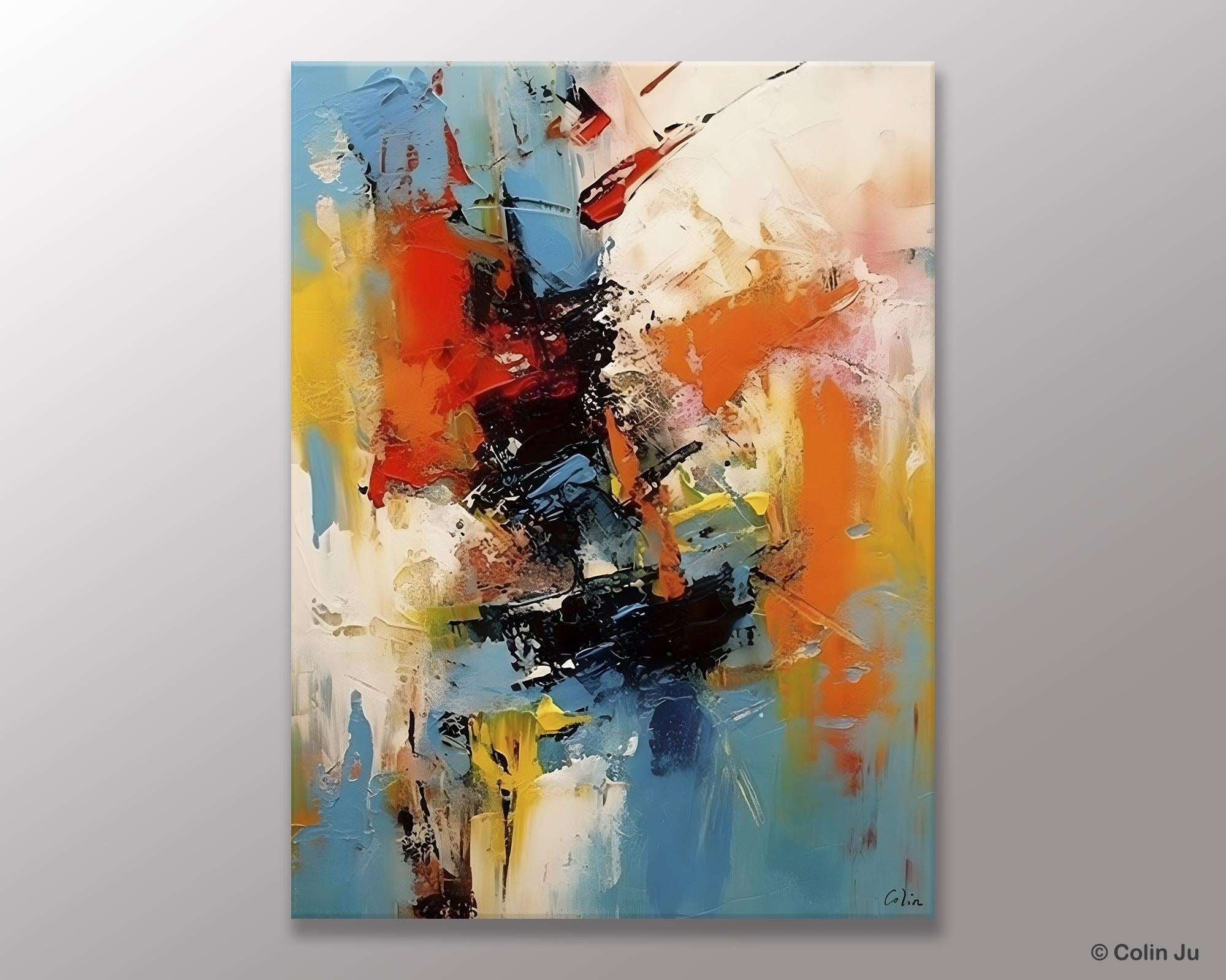 Modern Contemporary Artwork, Original Wall Art Painting, Hand Painted Acrylic Decor