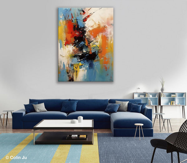 Hand Painted Acrylic Painting, Modern Contemporary Artwork, Original Wall Art Painting for Living Room, Acrylic Paintings for Dining Room-artworkcanvas