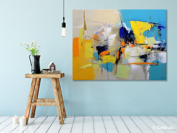 Simple Modern Abstract Art, Hand Painted Canvas Art, Original Wall Art Paintings, Modern Paintings for Living Room, Buy Paintings Online-artworkcanvas